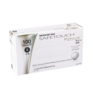 SafeTouch® Platinum 无粉高弹性检查手套（白色）