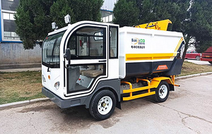 电动垃圾运输车 百易清运建筑垃圾  工地矿区垃圾中转车